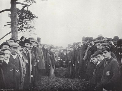 Collecting Wroth Money, the Ceremony at Knightlow Cross by J. Benjamin Stone